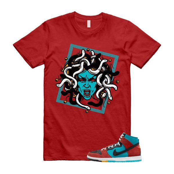 Di'orr Greenwood Navajo Arts Turquoise Blue Black Rugged Orange SB Dunk High T Shirt Match SHM Jezsport.com