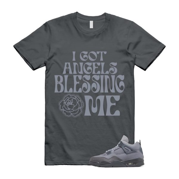 4 Wet Cement Smoke Iron Grey Retro SE T Shirt Match ANGELS Jezsport.com