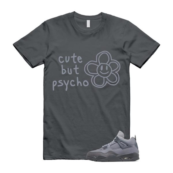 4 Wet Cement Smoke Iron Grey Retro SE T Shirt Match PSYCHO Jezsport.com