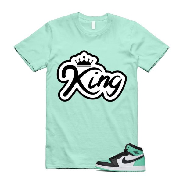 Green Glow 1 Retro High OG White Black Mint T Shirt Match K2 Jezsport.com