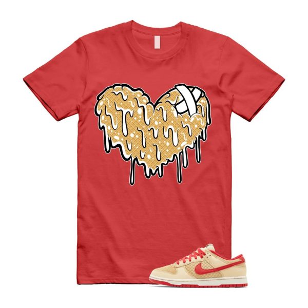 Dunk Strawberry Waffle Pale Vanilla University Red Sail Wheat Low Retro SE T Shirt Match DRHRT Jezsport.com