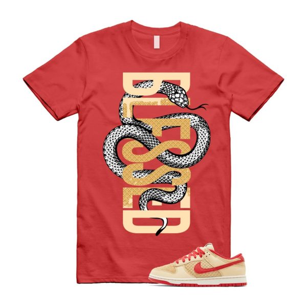 Dunk Strawberry Waffle Pale Vanilla University Red Sail Wheat Low Retro SE T Shirt Match SNAKEBLS Jezsport.com