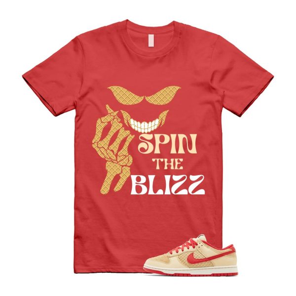 Dunk Strawberry Waffle Pale Vanilla University Red Sail Wheat Low Retro SE T Shirt Match BLIZZ Jezsport.com