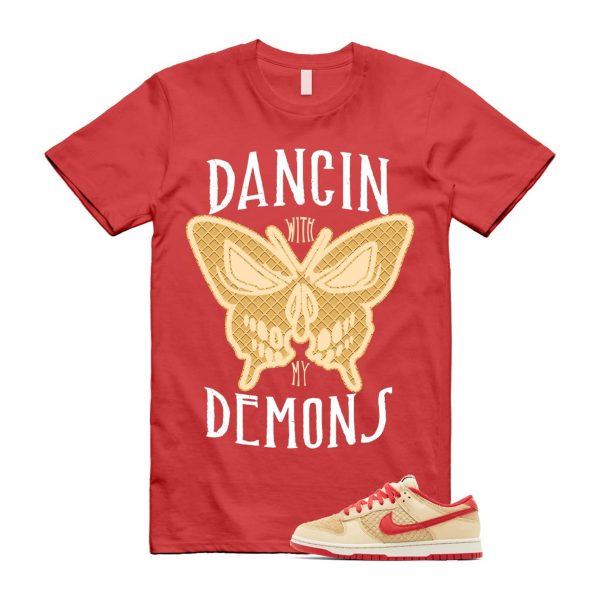 Dunk Strawberry Waffle Pale Vanilla University Red Sail Wheat Low Retro SE T Shirt Match DANCIN Jezsport.com