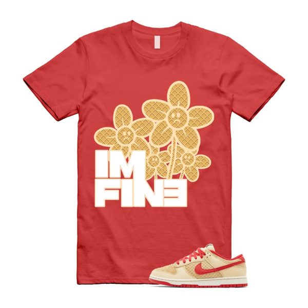 Dunk Strawberry Waffle Pale Vanilla University Red Sail Wheat Low Retro SE T Shirt Match FINE Jezsport.com