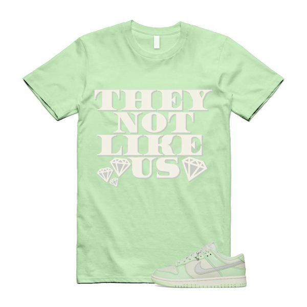 Dunk Sea Glass Low SE Next Nature Light Silver Vapor Green Sail T Shirt Match US2 Jezsport.com