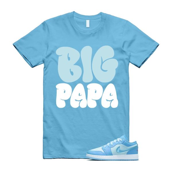 Aquarius Blue 1 Glacier Blue Hyper Violet Low SE T Shirt Match PAPA Jezsport.com