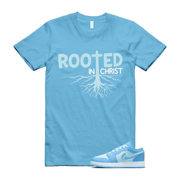 Aquarius Blue 1 Glacier Blue Hyper Violet Low SE T Shirt Match ROOTED Jezsport.com