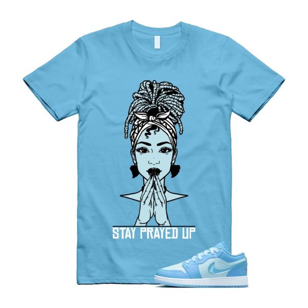 Aquarius Blue 1 Glacier Blue Hyper Violet Low SE T Shirt Match PRAY Jezsport.com