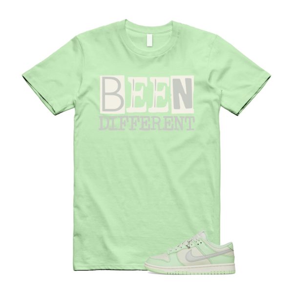 Dunk Sea Glass Low SE Next Nature Light Silver Vapor Green Sail T Shirt Match BEEN Jezsport.com