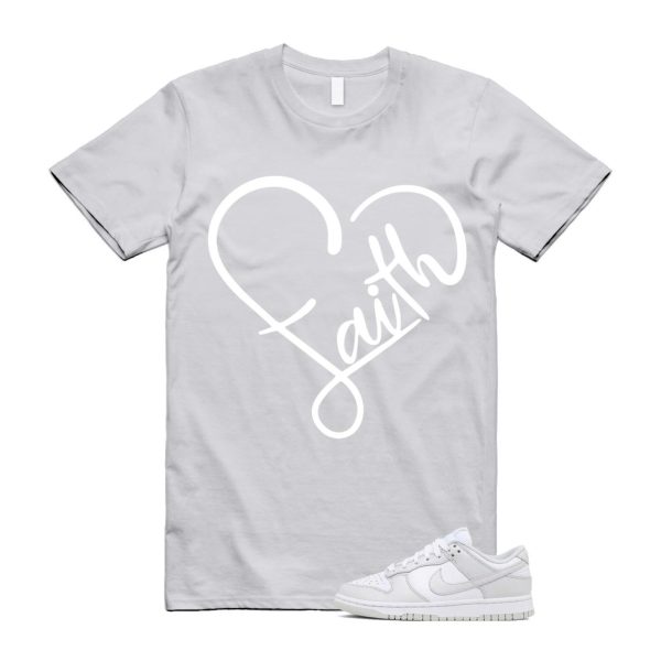 Dunk Photon Dust White Light Grey Low T Shirt Match FAITH Jezsport.com