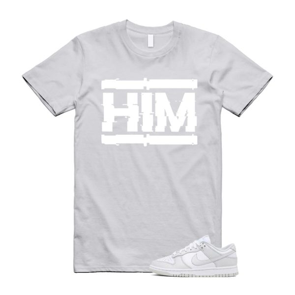 Dunk Photon Dust White Light Grey Low T Shirt Match HIM Jezsport.com