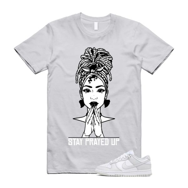 Dunk Photon Dust White Light Grey Low T Shirt Match PRAY Jezsport.com