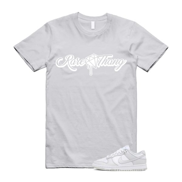 Dunk Photon Dust White Light Grey Low T Shirt Match RARE Jezsport.com