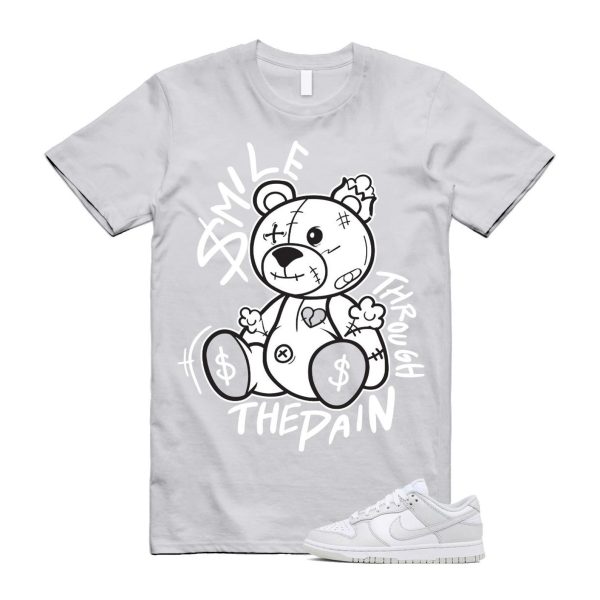 Dunk Photon Dust White Light Grey Low T Shirt Match SM2 Jezsport.com