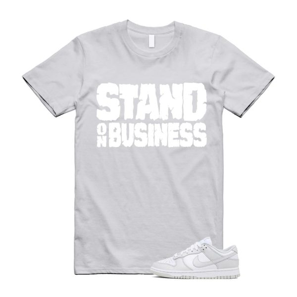 Dunk Photon Dust White Light Grey Low T Shirt Match SOB Jezsport.com