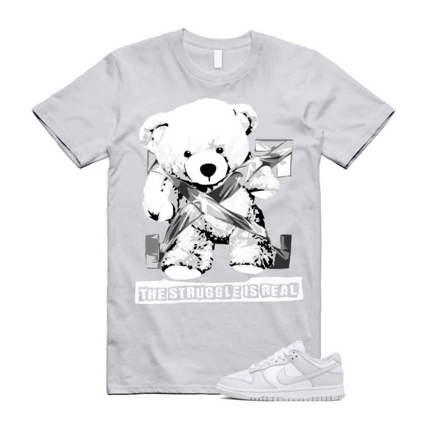 Dunk Photon Dust White Light Grey Low T Shirt Match STRUG Jezsport.com