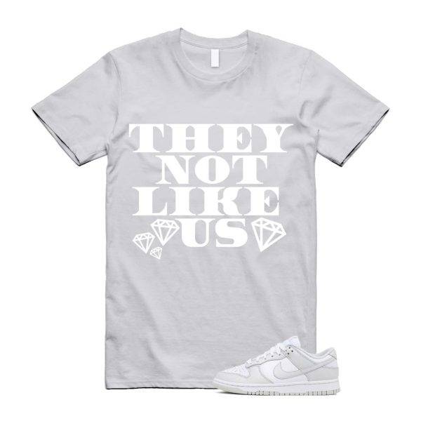 Dunk Photon Dust White Light Grey Low T Shirt Match US2 Jezsport.com