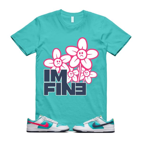 Dunk Dusty Cactus Thunder Blue White Racer Pink Laser Orange Low T Shirt Match FINE Jezsport.com