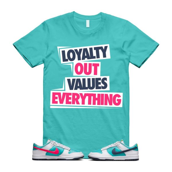 Dunk Dusty Cactus Thunder Blue White Racer Pink Laser Orange Low T Shirt Match LOVE Jezsport.com