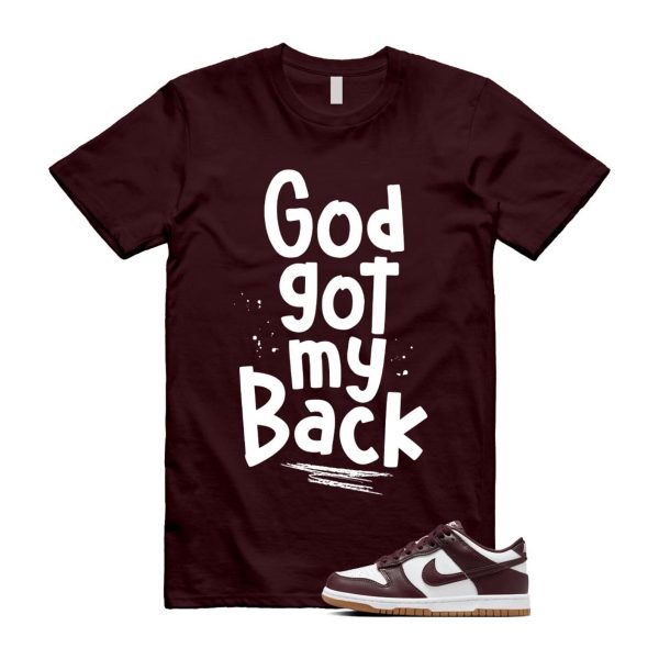 Dunk Burgundy Crush Gum Light Brown White Low T Shirt Match GOD Jezsport.com