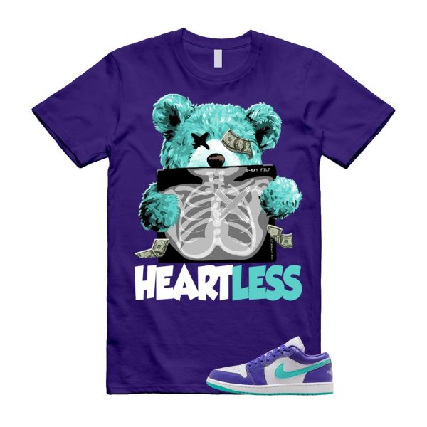 1 Psychic Purple Charlette Hornets Hyper Jade White Cone Low SE T Shirt Match HEART Jezsport.com