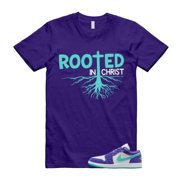 1 Psychic Purple Charlette Hornets Hyper Jade White Cone Low SE T Shirt Match ROOTED Jezsport.com