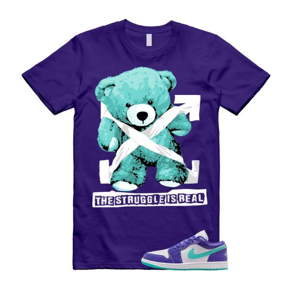 1 Psychic Purple Charlette Hornets Hyper Jade White Cone Low SE T Shirt Match STRUG Jezsport.com