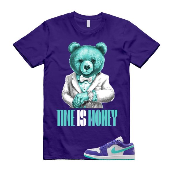 1 Psychic Purple Charlette Hornets Hyper Jade White Cone Low SE T Shirt Match TIM Jezsport.com