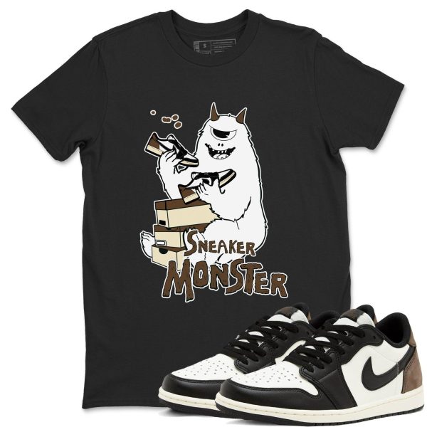 Sneaker Monster Unisex Crew Neck T Shirt To Match 1s Low Mocha Jezsport.com