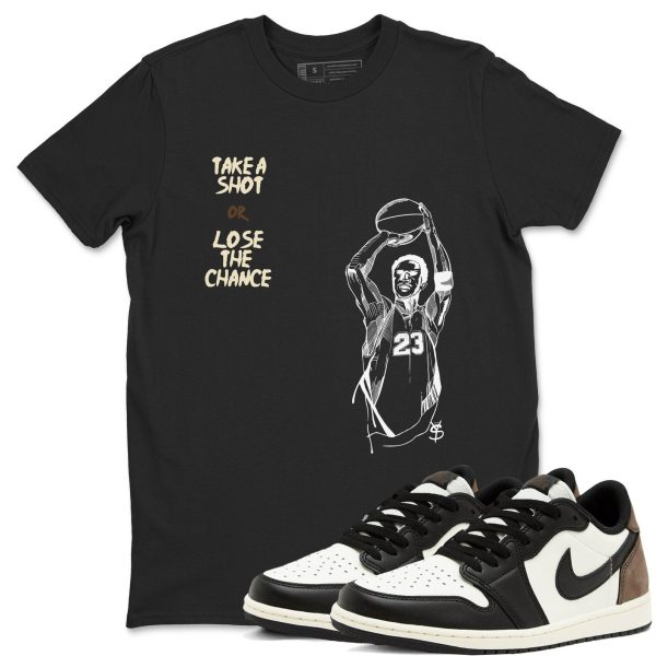 Take A Shot Unisex Crew Neck T Shirt To Match 1s Low Mocha Jezsport.com