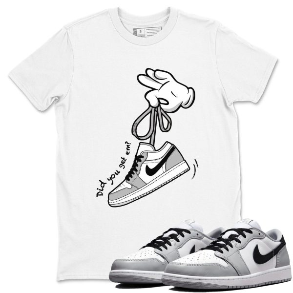 Cartoon Hands Sneaker T Shirts To Match Jordans 1 Wolf Grey Jezsport.com