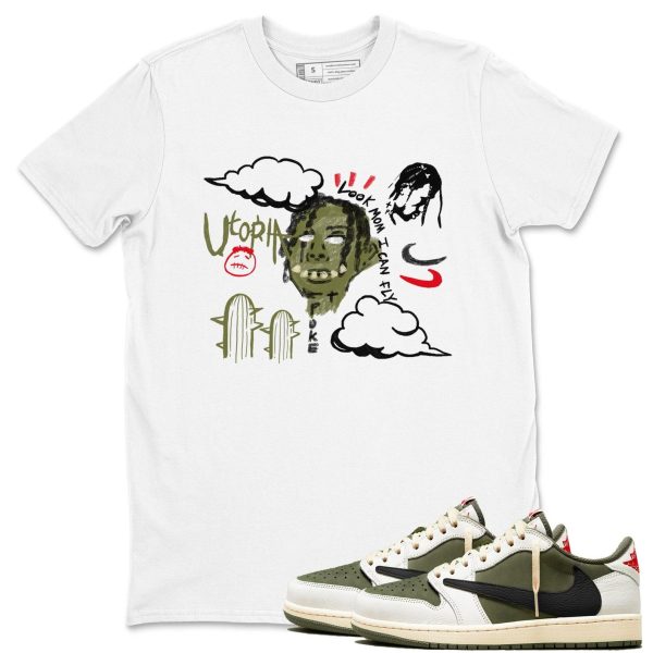 I Can Fly Sneaker T Shirts To Match Jordans 1s Travis Medium Olive Jezsport.com