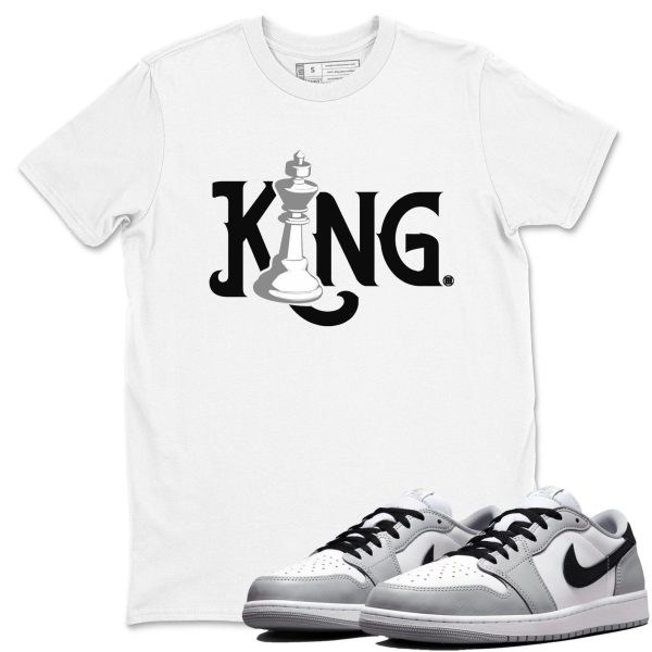 Chess King Sneaker T Shirts To Match Jordans 1 Wolf Grey Jezsport.com