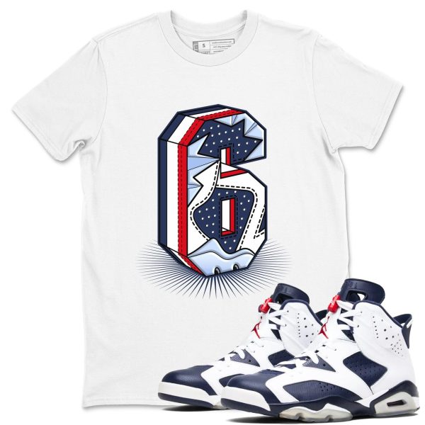 Number Statue Sneaker T Shirts To Match Jordans 6 White And Midnight Navy Jezsport.com