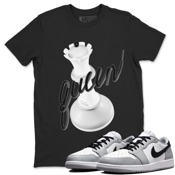 3D Queen Sneaker T Shirts To Match Jordans 1 Wolf Grey Jezsport.com