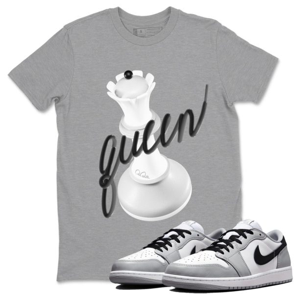 3D Queen Sneaker T Shirts To Match Jordans 1 Wolf Grey Jezsport.com