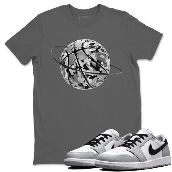 Camo Basketball Planet Sneaker T Shirts To Match Jordans 1 Wolf Grey Jezsport.com