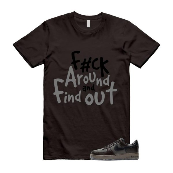 Air Force 1 Paris Black Tea Petra Brown Low T Shirt Match FCK2 Jezsport.com