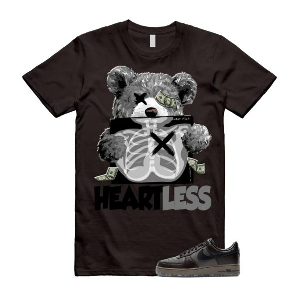 Air Force 1 Paris Black Tea Petra Brown Low T Shirt Match HEART Jezsport.com