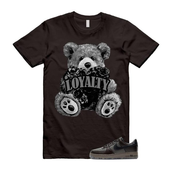 Air Force 1 Paris Black Tea Petra Brown Low T Shirt Match LYLTY Jezsport.com