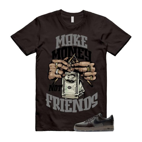 Air Force 1 Paris Black Tea Petra Brown Low T Shirt Match MM Jezsport.com