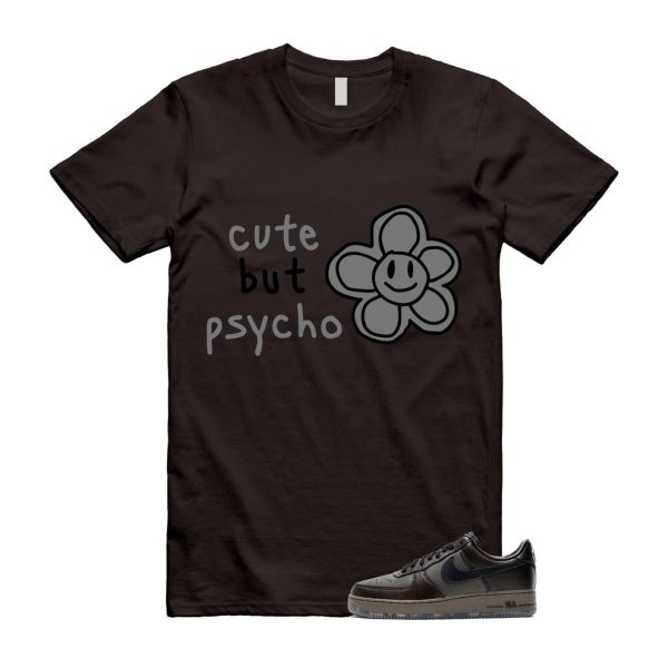 Air Force 1 Paris Black Tea Petra Brown Low T Shirt Match PSYCHO Jezsport.com