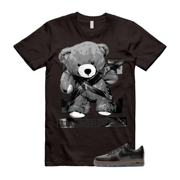 Air Force 1 Paris Black Tea Petra Brown Low T Shirt Match STRUG Jezsport.com