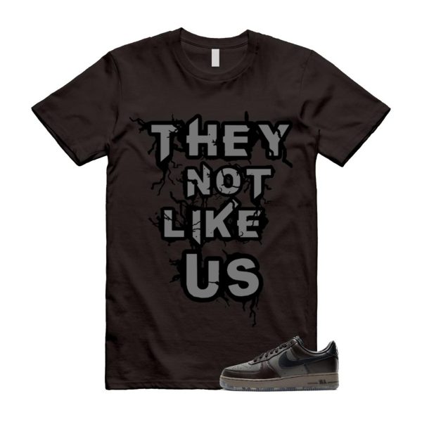 Air Force 1 Paris Black Tea Petra Brown Low T Shirt Match US Jezsport.com