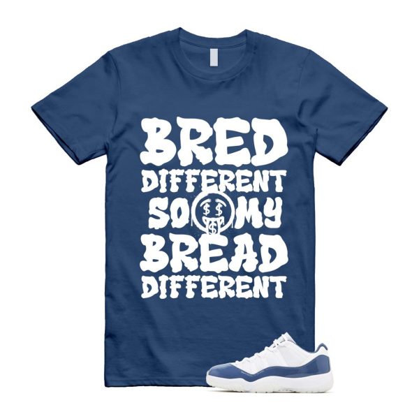 11 Diffused Blue White Midnight Navy Football Grey Retro Low T Shirt Match BDBD Jezsport.com