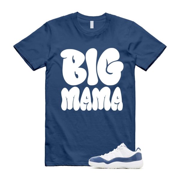 11 Diffused Blue White Midnight Navy Football Grey Retro Low T Shirt Match MAMA Jezsport.com