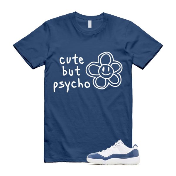 11 Diffused Blue White Midnight Navy Football Grey Retro Low T Shirt Match PSYCHO Jezsport.com