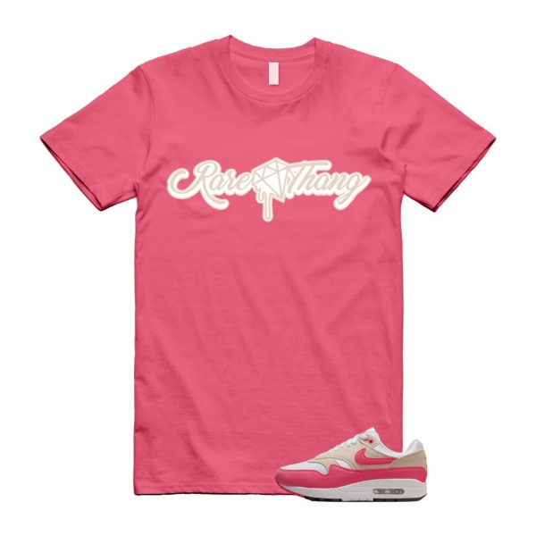 Air Max 1 Aster Pink Light Orewood Brown Black White T Shirt Match RARE Jezsport.com