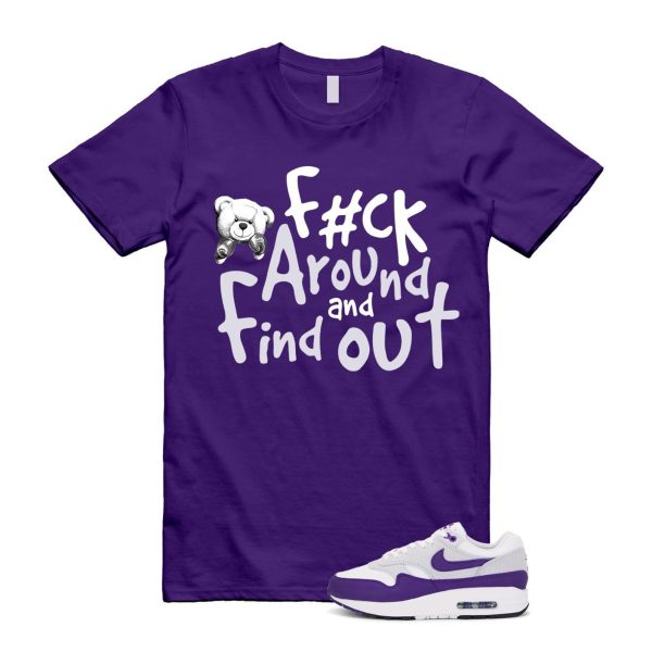 Air Max 1 Field Purple White Black SC T Shirt Match FCK Jezsport.com